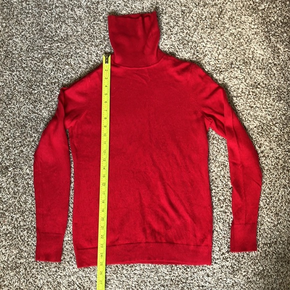 Talbots red cashmere jumper M - Picture 5 of 6